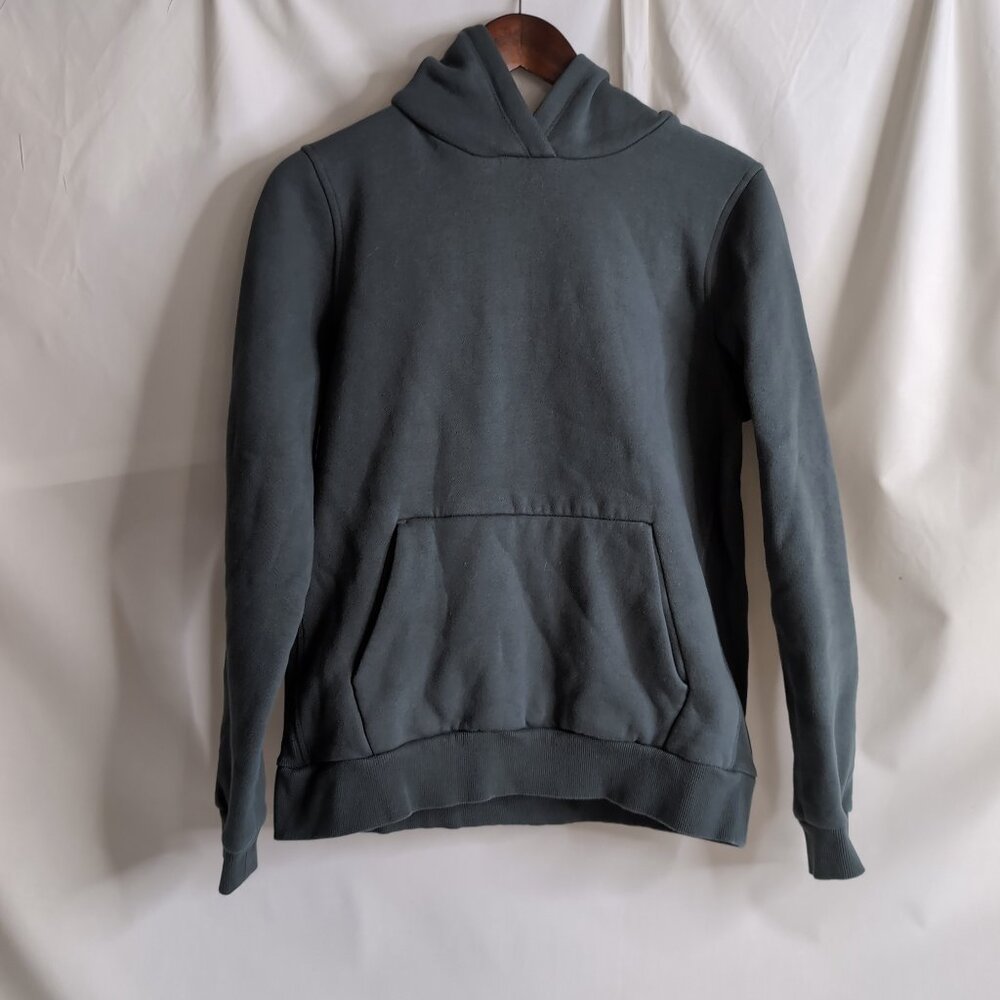 MPG Sport Men's Teal Pullover Hoodie with Zipper Pocket, Medium